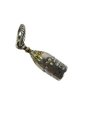 Brighton Bubbly Wine / Champaign Charms Silver & Gold Tone